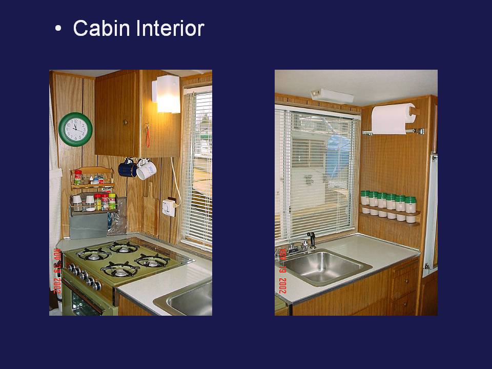 Cabin interior, galley