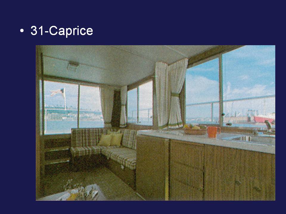 Caprice interior, aft